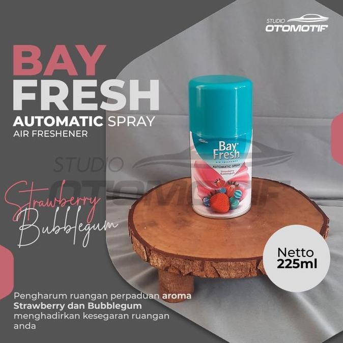 BAYFRESH MATIC SPRAY STRAWBERRY BUBBLEGUM REFILL PENGHARUM MATIC 225ML