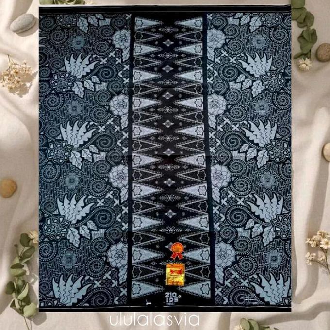 sarung hds Samarinda motif baru Dewasa Muslim Nyaman Hitam Santri Pria Tenun Putih Kain Katun Batik