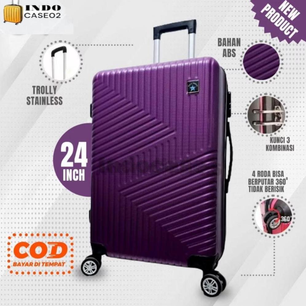 TERMURAH KOPER 24 INCH -  KOPER FIBER KOPER POLO 816 KOPER BAGASI BISA COD