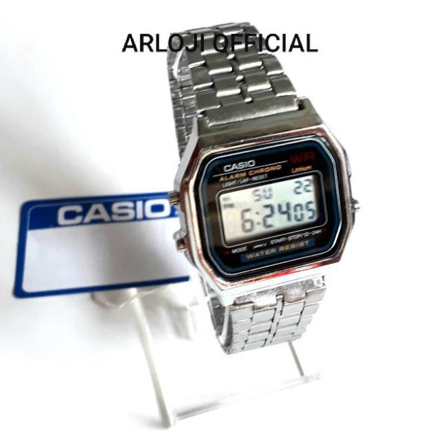 HEMAT Jam tangan Casio Citizen digital Stainless Silver