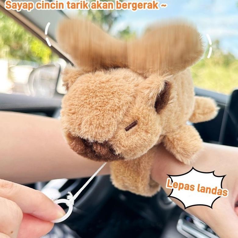 diskon mainan boneka capybara/capybara ekor putar/gelang kapibara/dengan sayap bergetar boneka lumba