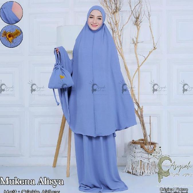 Nuyyhijabid Mukena Alisya Bahan Crinkle Airflow