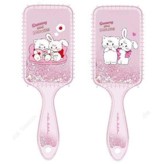 [MIKKO Collection] Sisir Miniso special edition oval square bling sisir lipat Square Paddle Brush