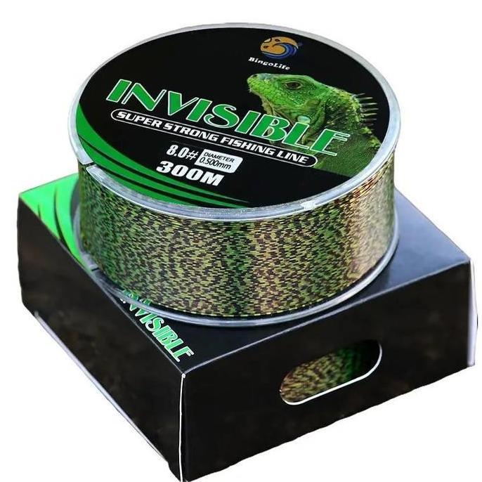 Alat Pancing Senar 300m Nilon Fishing Line Invisible Memancing Senar Speckle Original Benang Pancing