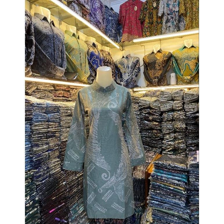 Best Deals Batik Tunik Modern Atasan Tunik Batik Wanita Bahan Katun Halus