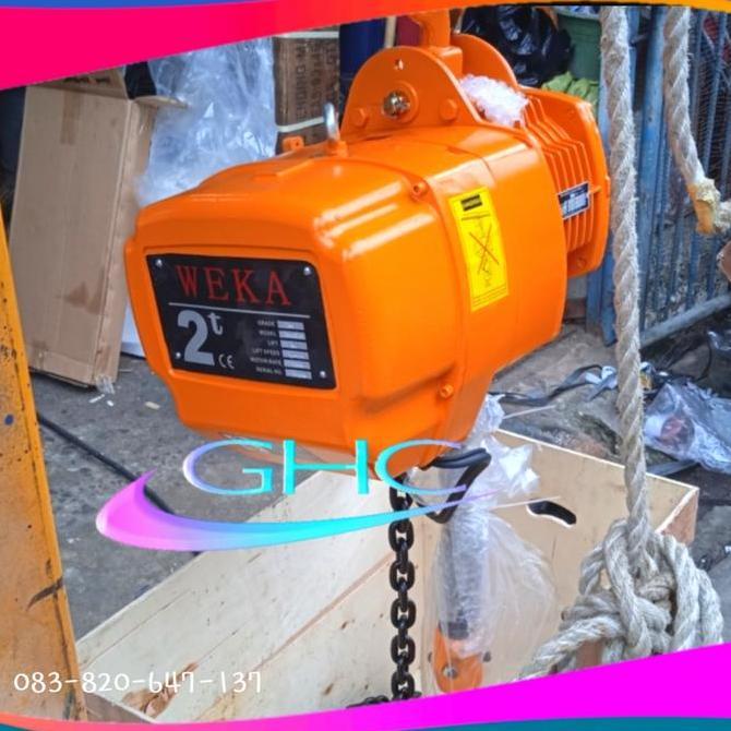 ZISIMAHE Electric Chain Hoist 2 ton x 6 meter WeKa Katrol Electrik Hoist 2 ton
