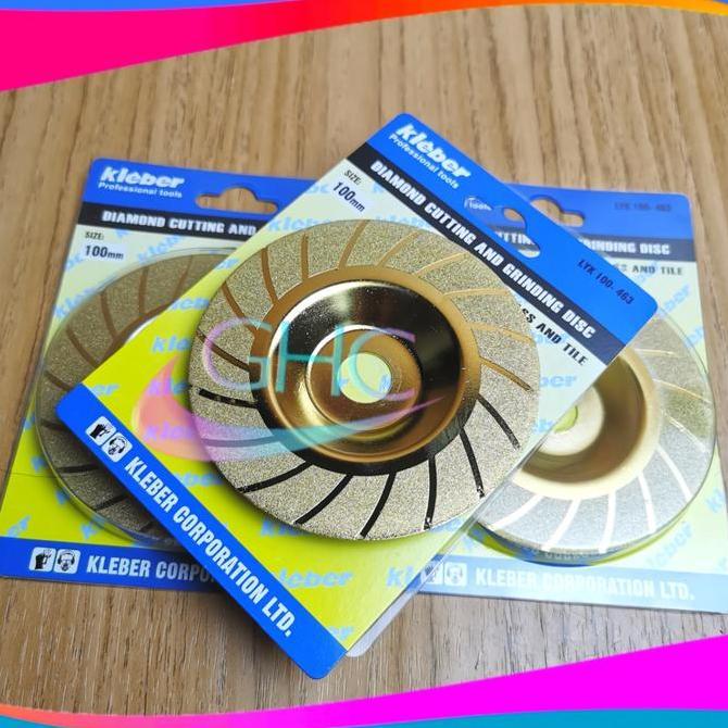 ZISIMAHE Mata Gerinda poles Potong 4 inch Kleber Gerinda Potong Kaca Mangkok