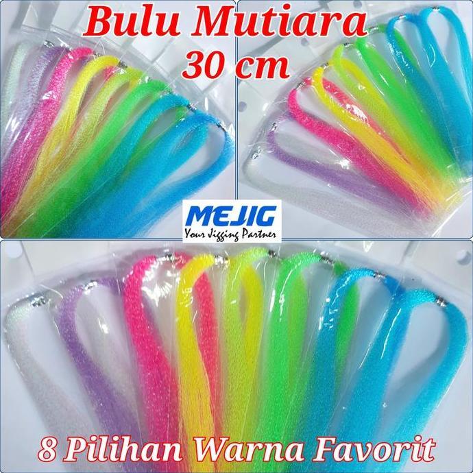 Bulu Mutiara Assist Hook Jig Sabiki Benang Kilat Kotrekan Umpan Pancing ready