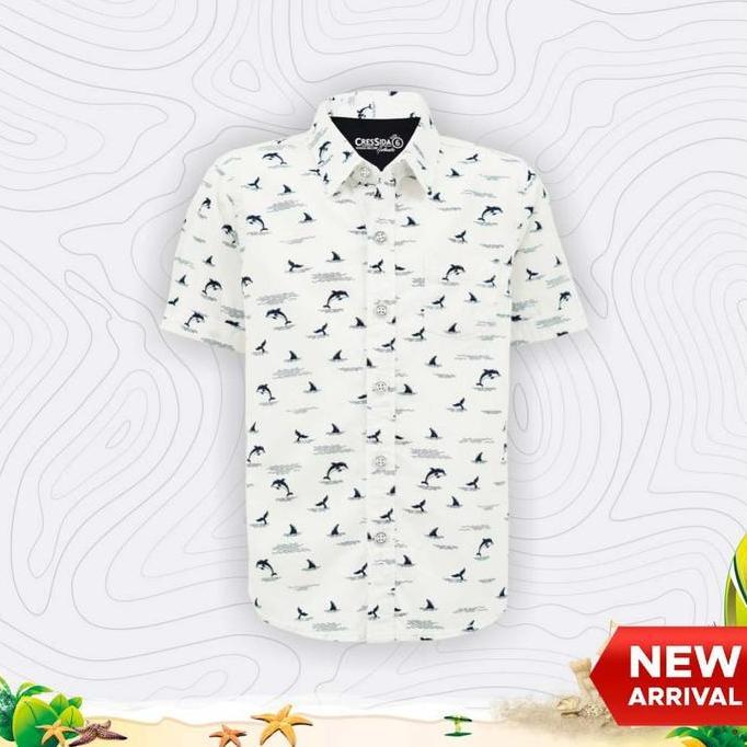 DISKON SPESIAL - Cressida Kemeja Kids Boy White - VB119P