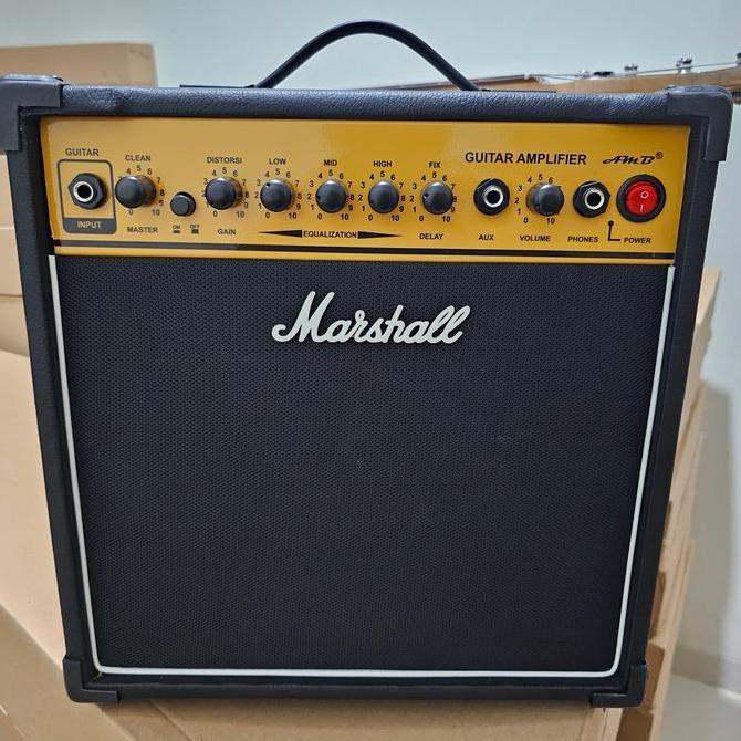 Ampli gitar elektrik efek distorsi dan delay mantap
