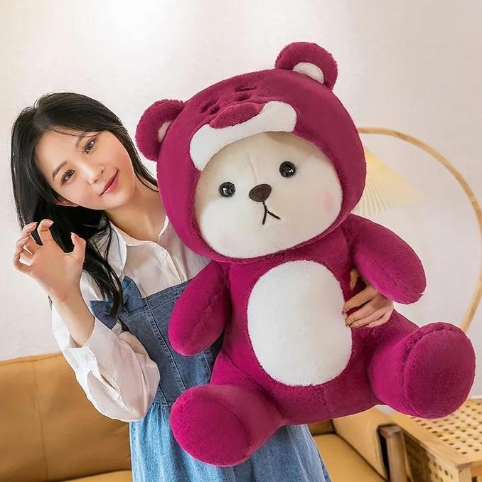 pratamashopsembilan - 45 cm lucu teddy tales bear cosplay manyo boneka teddy bear kupluk