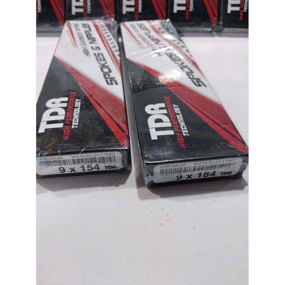 Jari jari Sepasang Honda Tiger,Mega Pro Merek TDR Warna Croum Ring 17 Lingkaran Velg 17