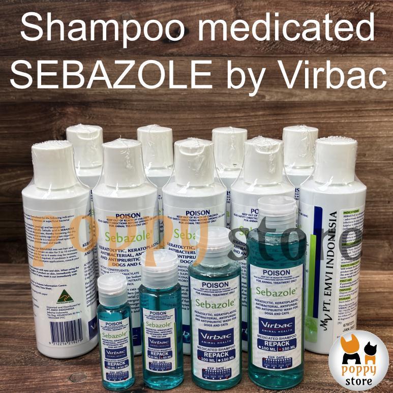 virbac sebazole shampoo anti jamur anabul kucing dan anjing - SEBAZOLE