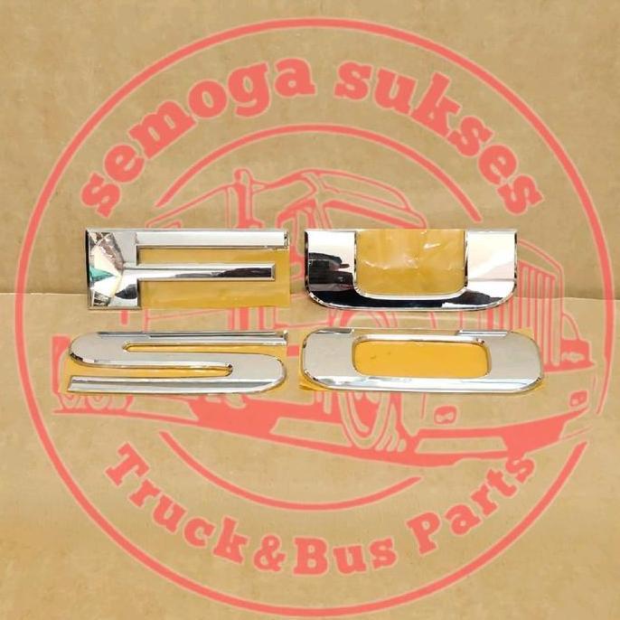 Promo Emblem Logo Timbul Truck MITSUBISHI FUSO Emblem Logo Tulisan Fuso Diskon