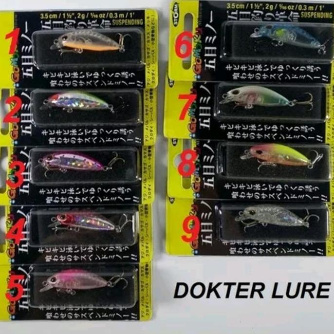 STORM GOMOKU MINNOW 2gr Suspending Lure Umpan Casting