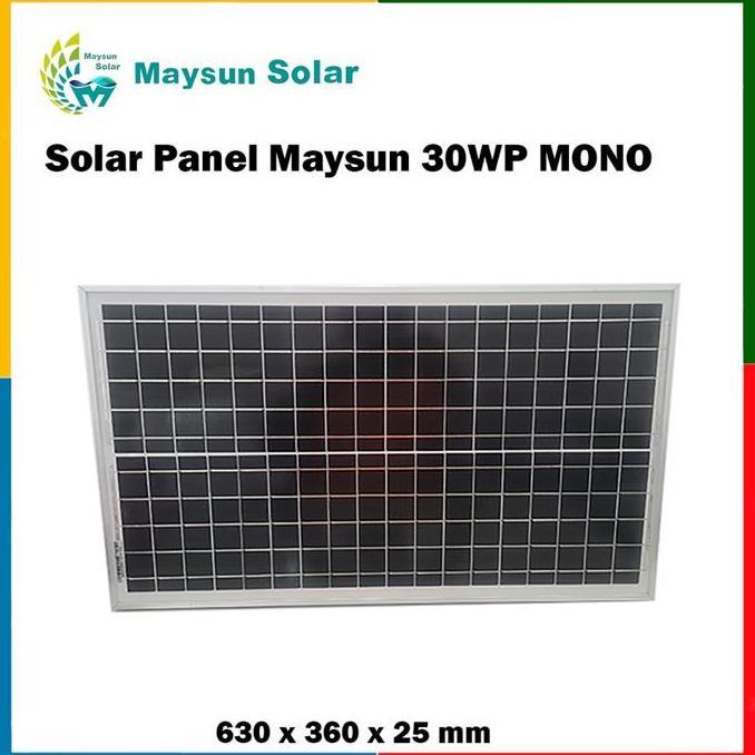 TERBARU - Maysun 30wp Shingled solar panel surya