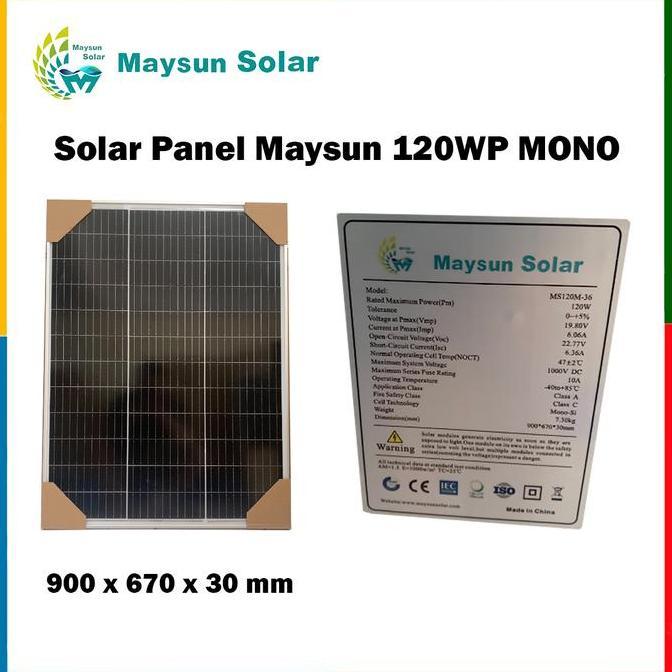Solar panel surya Mono 120wp Maysun