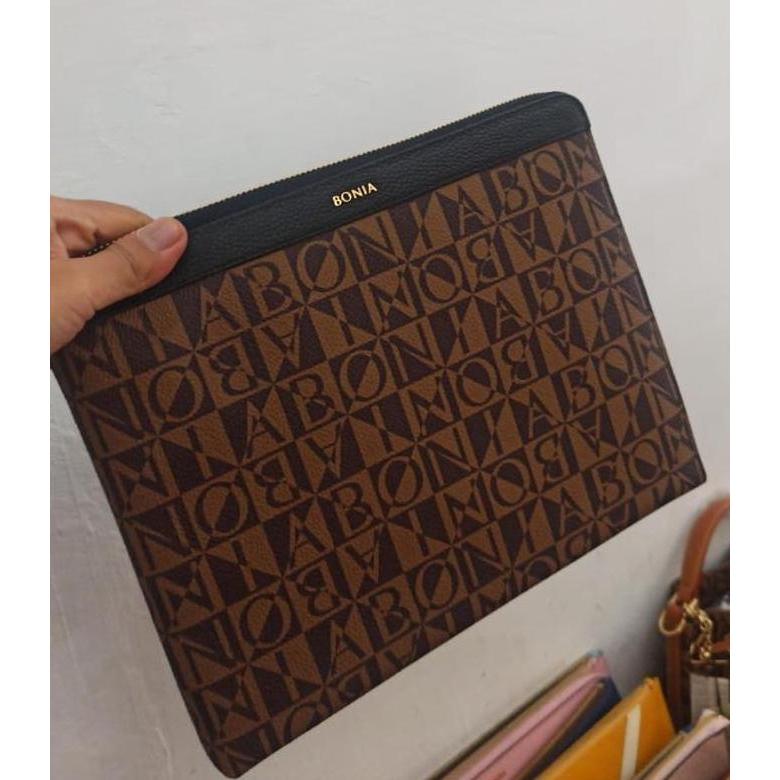 tas wanita bonia original clutch ipad pouch sleting