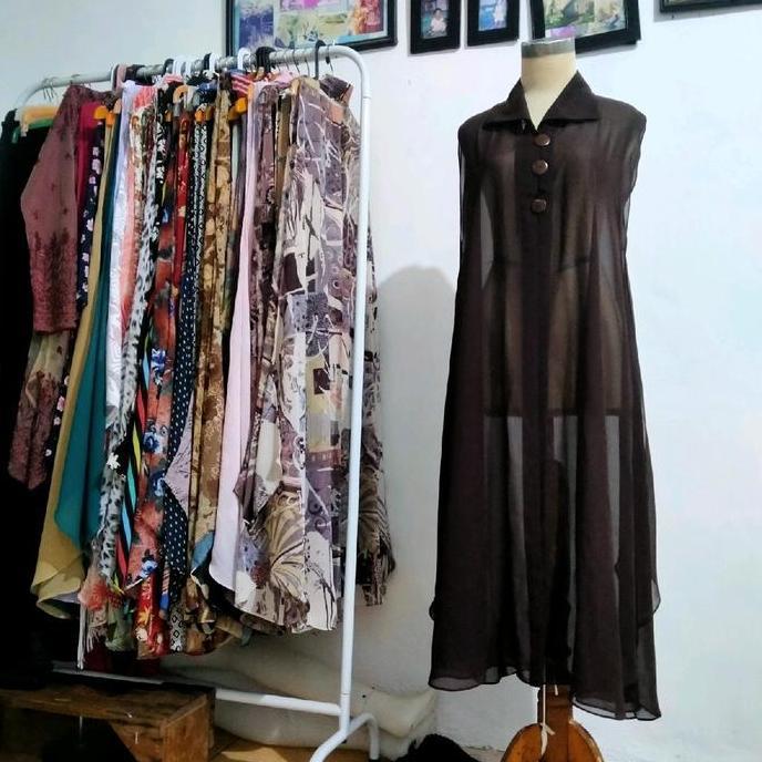 Outer Kancing Polos || Outer Ceruty Polos || Kardigan Polos Wanita Ceruty || Cod