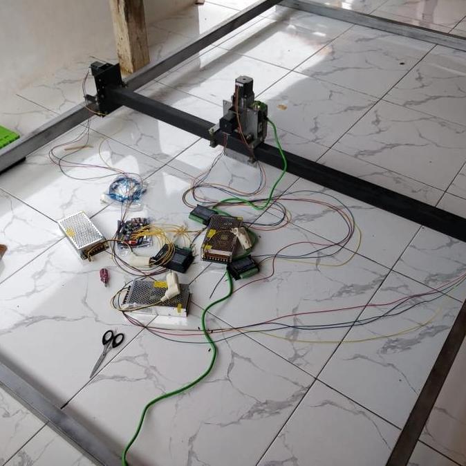 NEW CNC ROUTER body besi ukuran full custom