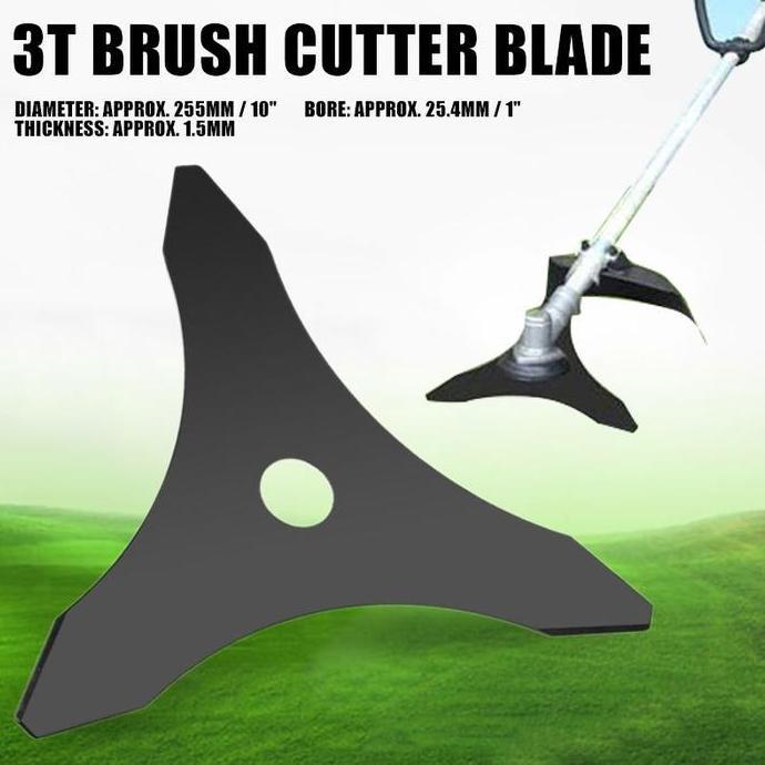 BRAVECOU 3 Gigi Pemotong Semak Pisau Mesin Potong Rumput 3T Pisau Mesin Rumput Pisau Mesin Potong Ru