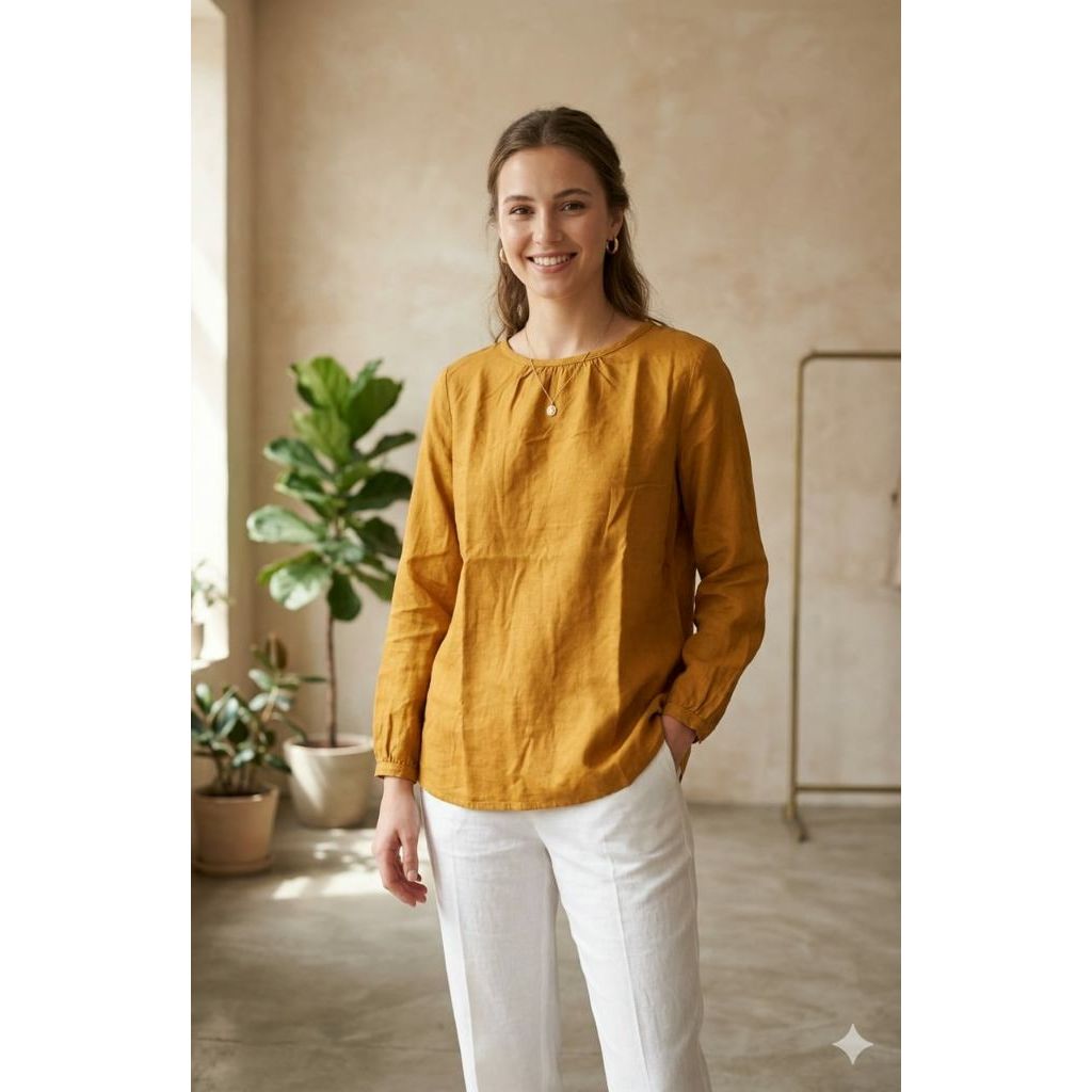 Kemeja Rayon Merah Putih cewek dewasa Nevada Allsize ld 116cm Matahari