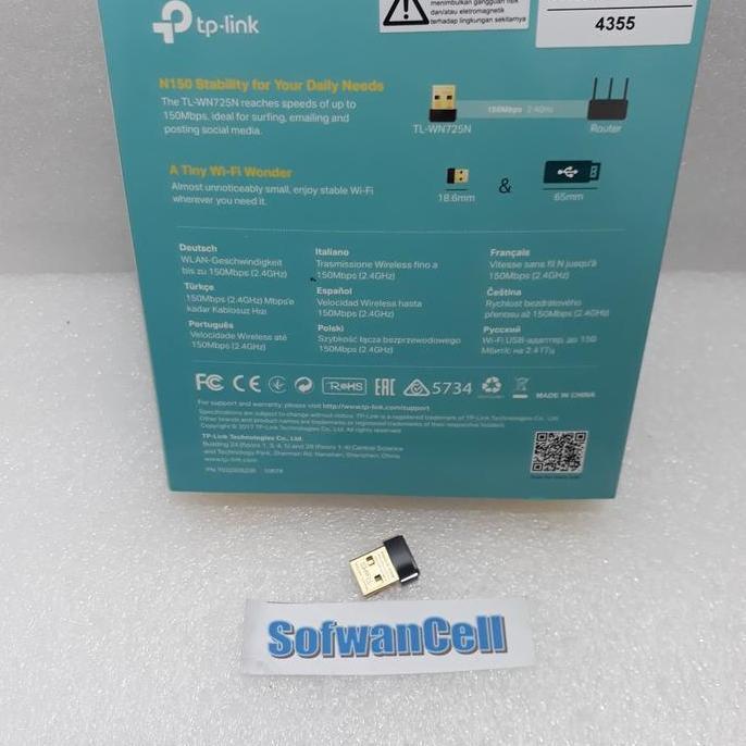 USB WIFI ADAPTER TP LINK 725 NANO wireless adapter tp link 725n
