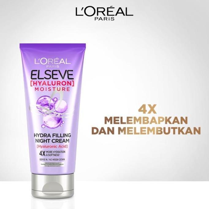 LOral Paris Elseve Hyaluronic Moisture Hydra Filling Night Hair Cream 150 ml
