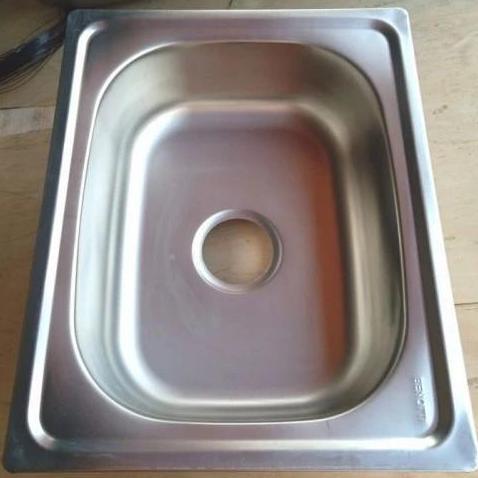 bak cuci piring 1 lubang wastafel stainless cuci piring 1 lubang 50cm