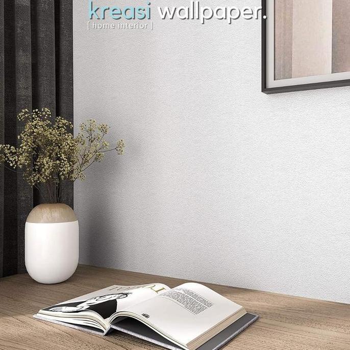 Wallpaper Dinding Sticker Polos Putih Abu Biru | Walpaper Stiker