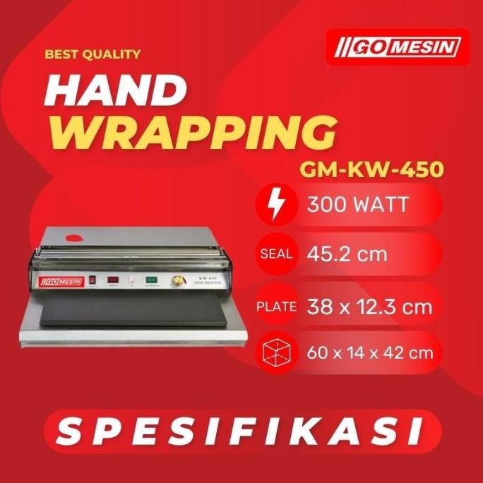 mesin plastik wrapping/hand wrapping machine HW 450