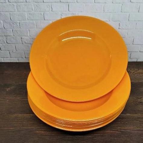 PIRING TATAKAN POLOS SEMI MELAMIN 1 LUSIN