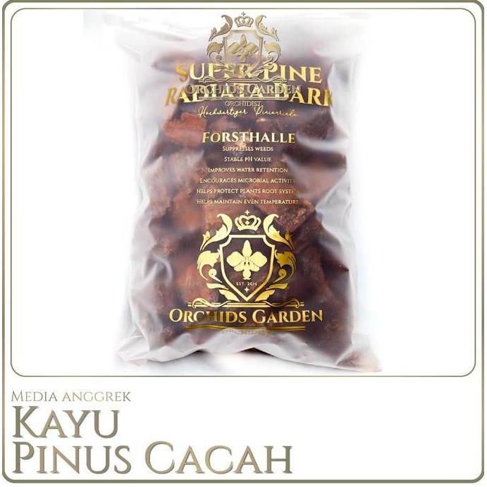 Orchids Garden Cacahan Batang Kayu Pohon Pinus Pine Bark Media Tanam Anggrek Potongan Kayu Pinus Cac