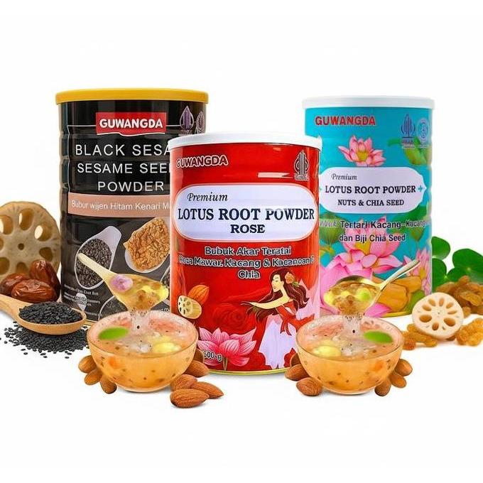 GUWANGDA PAKET BUNDDLING 3 KALENG BUBUR AKAR TERATAI TA