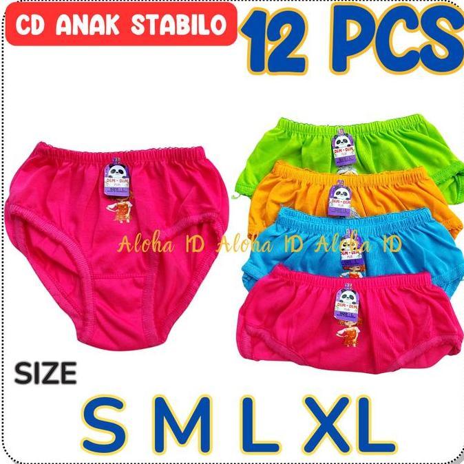 Grosir 12 Pcs Celana Dalam Anak Stabilo Celana Dalam Anak Perempuan Grosir
