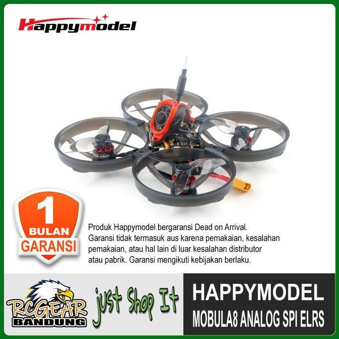 Happymodel Mobula8 1-2S 85mm Analog ELRS Micro FPV Racing Whoop Drone