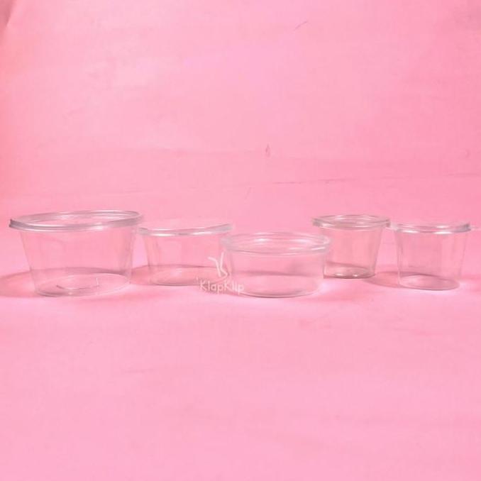 Cup Saus Sambal 25ml - Thinwall Cup Slime Kecil Mini Plastik Tebal