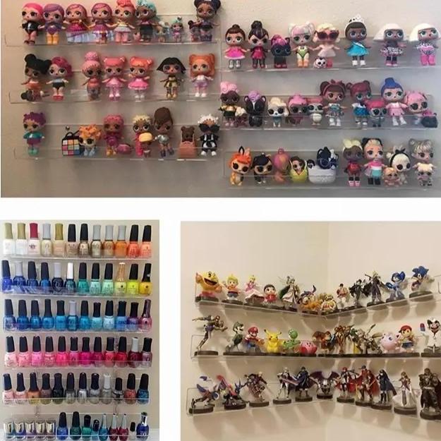 akrilik display pajangan/Rak dinding akrilik