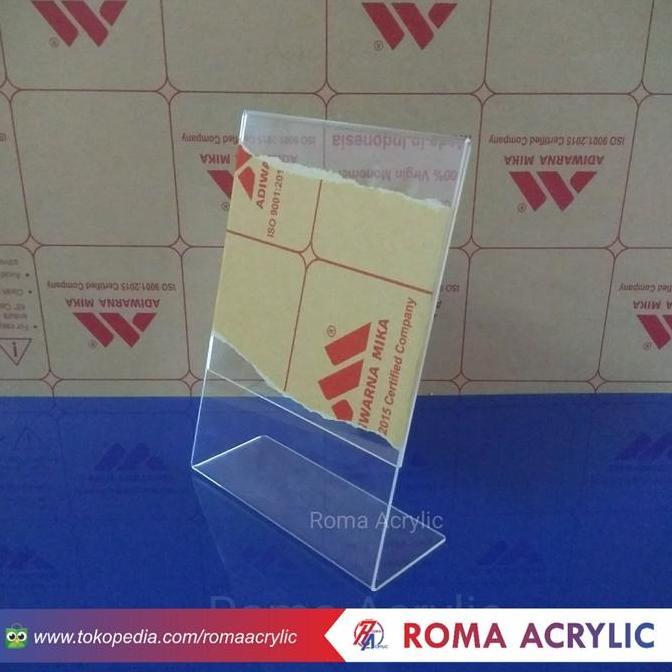 Stack- Akrilik Tent Card A5 L /Display Brosur/Akrilik Brosur A5