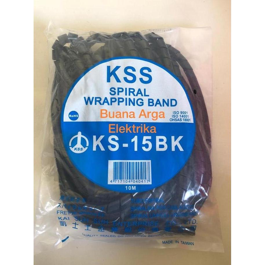 Denki- Spiral Kabel / Pelindung Kabel / Kss Ks15 Ks 15 Hitam / Ks - 15 Black