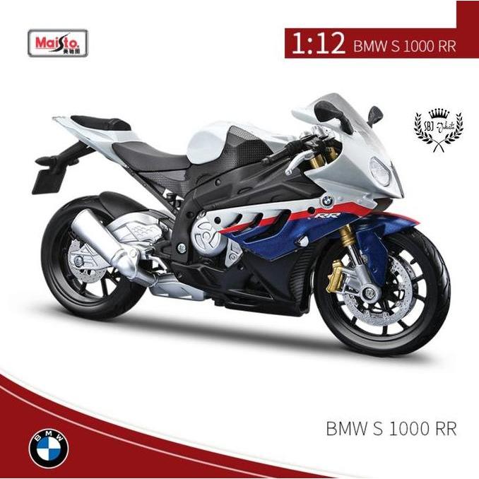 Maisto DIY Diecast sepeda motor skala 1:12 ukuran besar assembly line Original licensed products