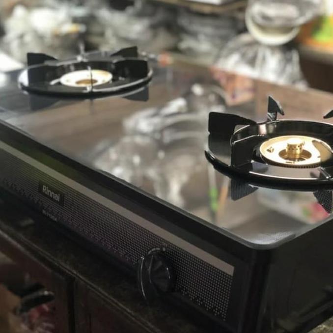 Rinnai Ri-712Ga B Kompor Gas Kaca 712Gab 2 Tungku Rinai Ri712Gab