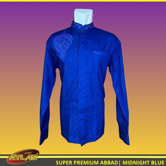 Baju Koko / Baju Muslim ATLAS Super Premium ABBAD Bordir Lengan Panjang Stylish, Eksklusif dan Elega