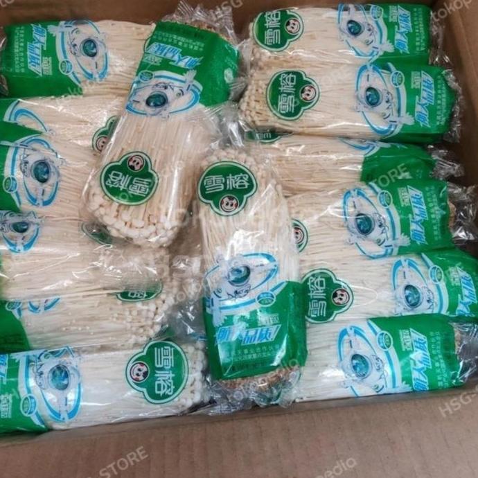 Jamur Enoki China / Enoki Mushroom 1Dus