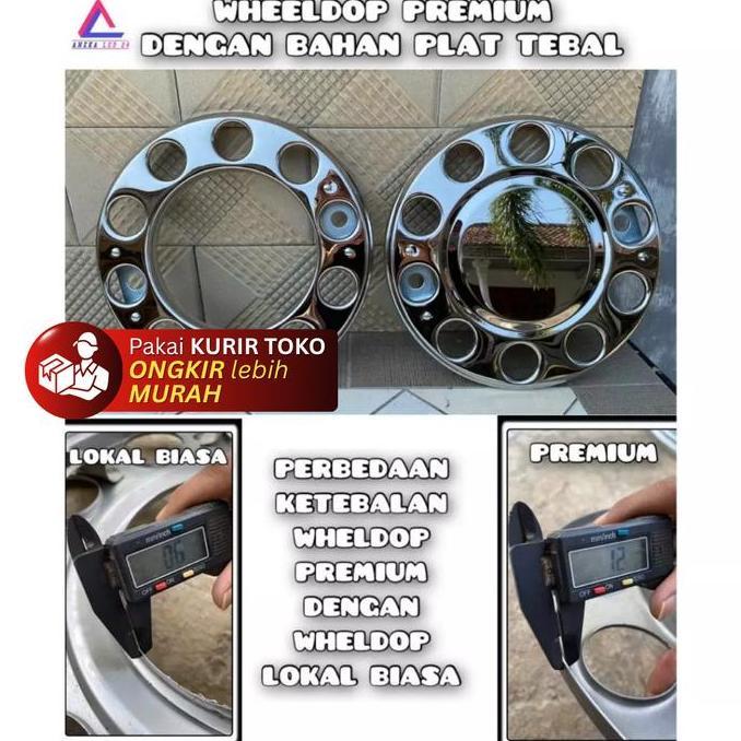 NARDJIOSO (2 BIJI) WELDOP RING DEPAN LUBANG 10 RING 20 KENDARAAN TRUK BUS WHEELDOP PREMIUM BAHAN PLA
