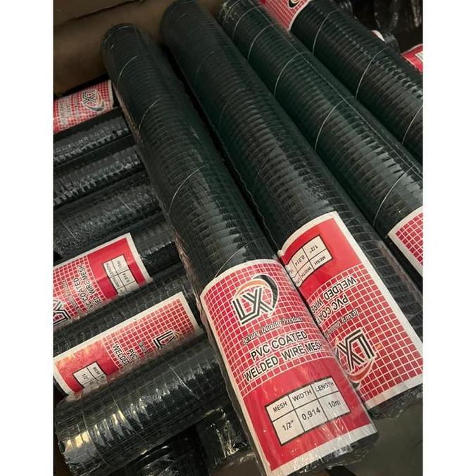 Kawat Loket PVC Hijau 1 ROL 10 METER | Kawat Kandang Ayam Burung Kawat Taman