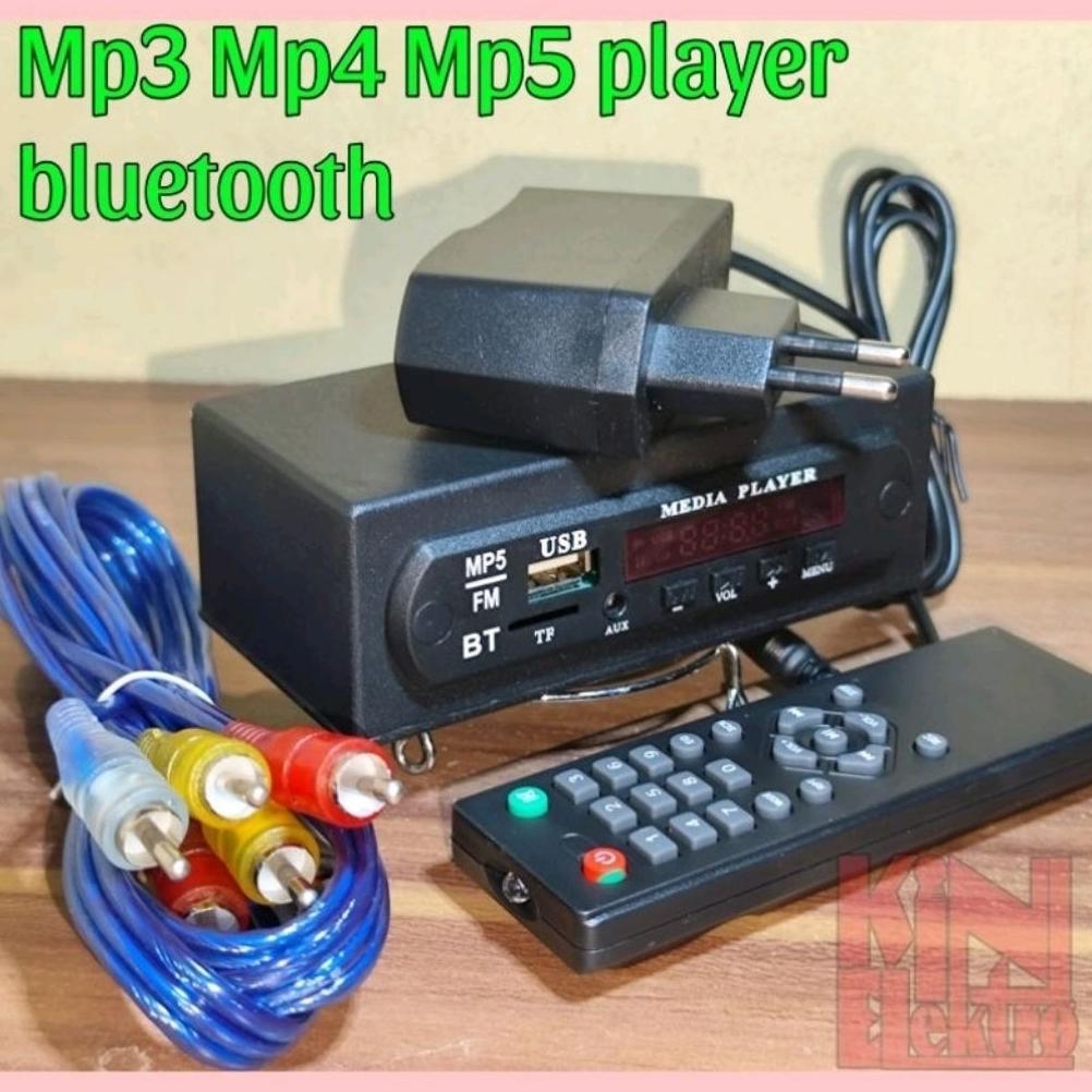 Aebrand Mp5 Modul Vidio Bluetooth 12V Splash Screen Plus Box+Adaptor / Mp5 Video Player Bluetooth 12