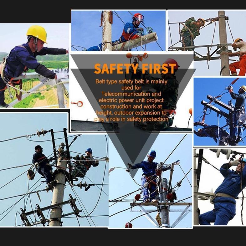 Tali Pengaman Panjat Tebing Safety Belt Proyek Sabuk Panjat Tebing Sabuk Keselamatan