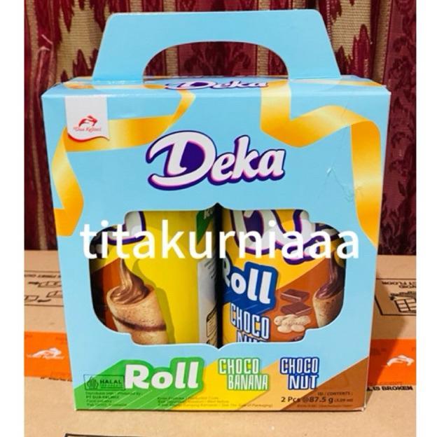 SOLVESSA DEKA WAFER ROLL HAMPERS PARCEL PAKET LEBARAN KALENG 2 X 75GR TERMURAH