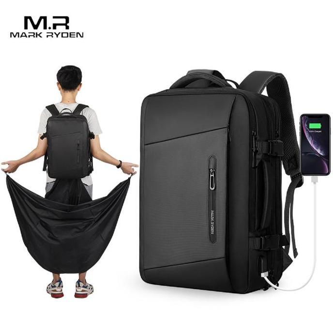 Mark Ryden Tas Ransel Laptop Kerja Pria USB Raincoat 17 Inch MR9299